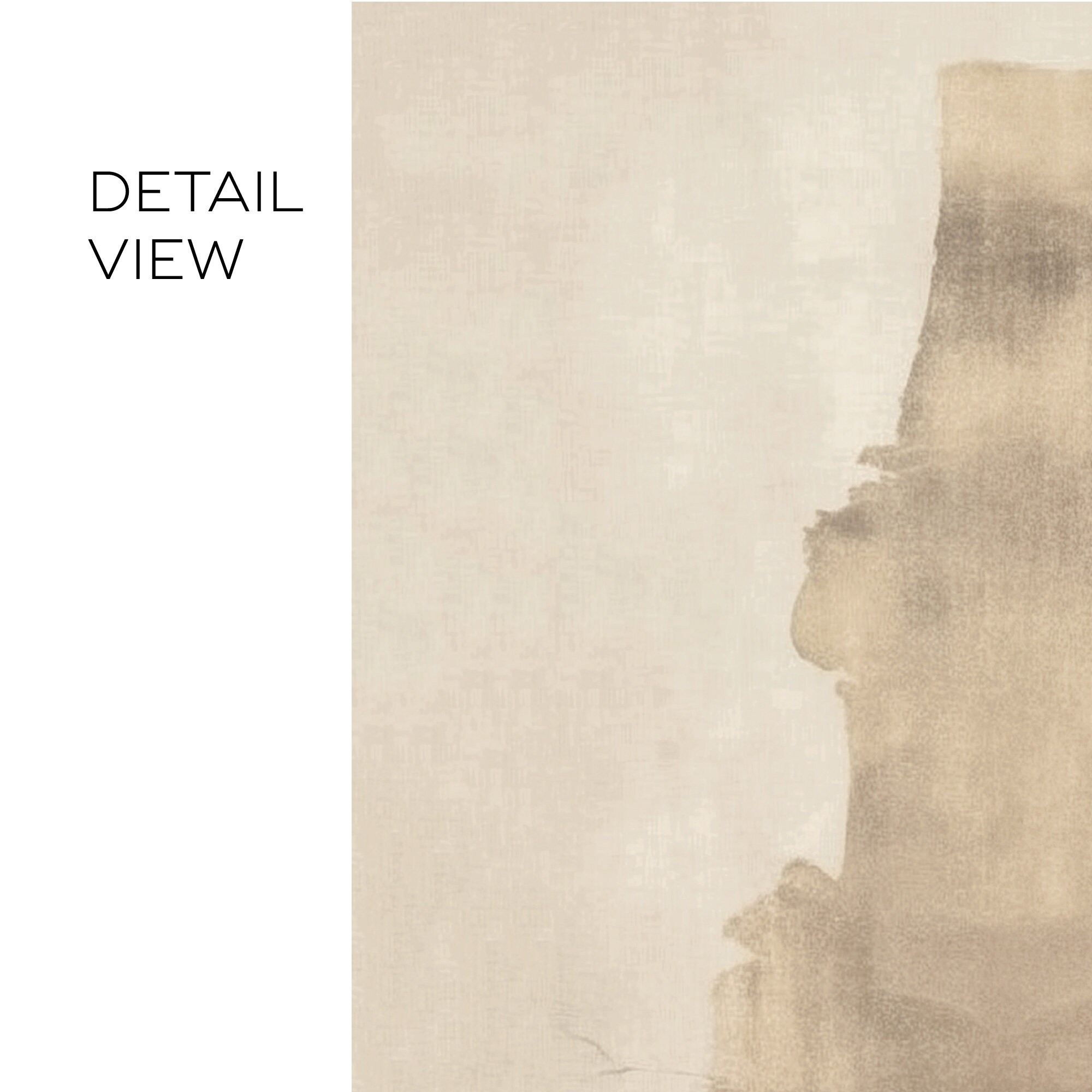 Beige Wabi Sabi Painting Art Large Textured Minimalist Modern Japandi ...