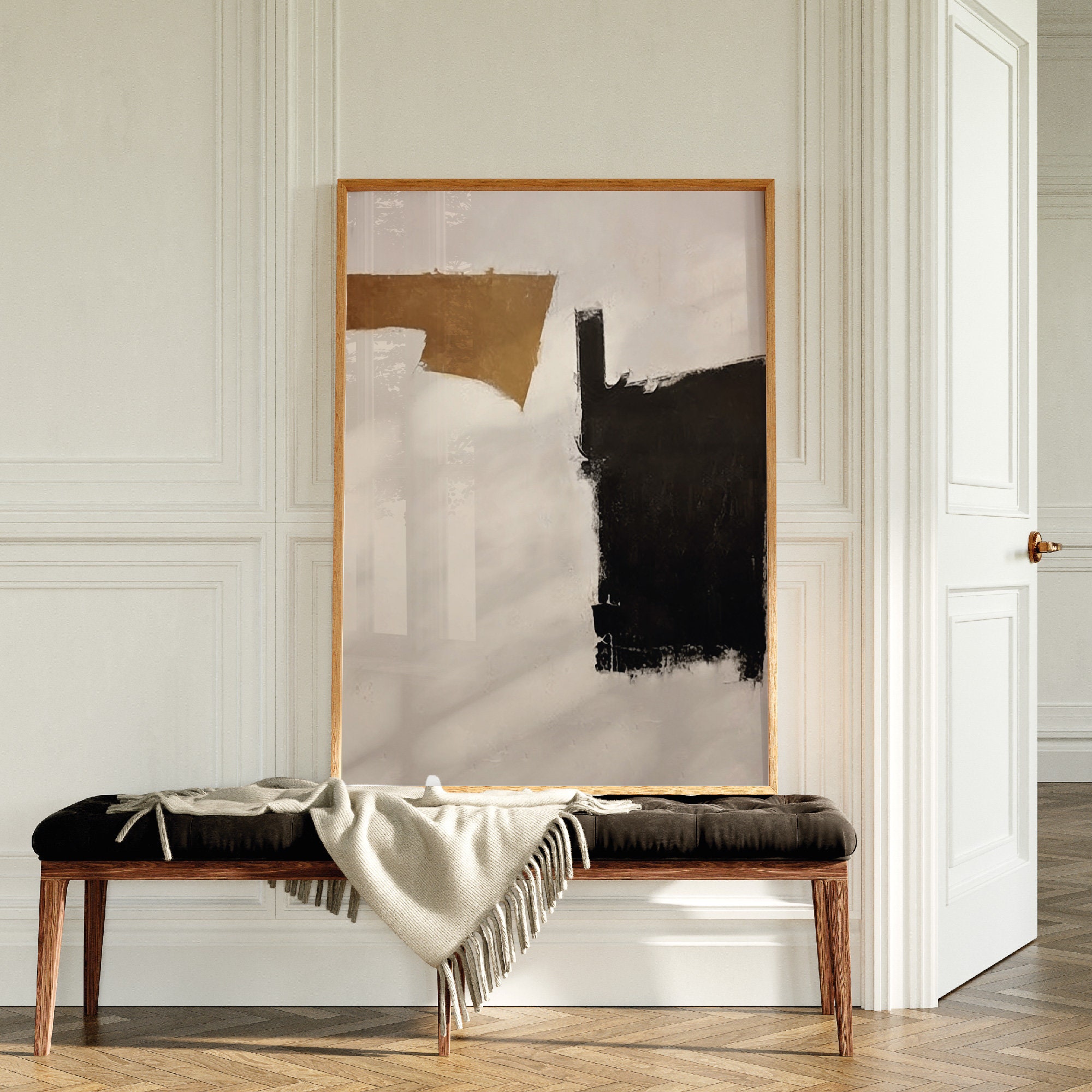 Japandi Wabi Sabi Wall Art, Digital Abstract Painting, Minimalist Print ...