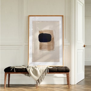 Minimalist Beige Wabi Sabi Decor, Extra Large Wall Art, modern beige Painting, Texture painting, Large Art Work, Living Room Bedroom Art