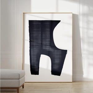 WabiSabi Abstract black Art, Japandi Maximalist Modern Black Print, Extra Large Wall Decor, Modern Neutral Art Painting, Minimal Wall Decor