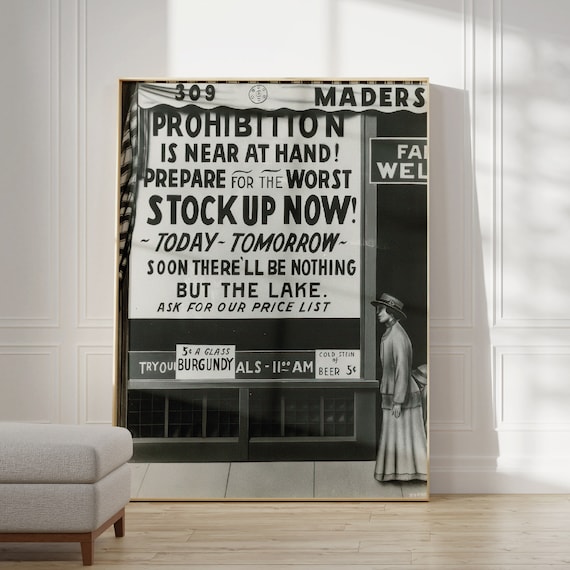 Vintage Wood Closed Prohibition Poster Hang Sign Wall Plaque Man Cave Bar Decor Vintage Wood Closed Prohibition Poster Hang Sign Wall Plaque Man Cave Bar Decor