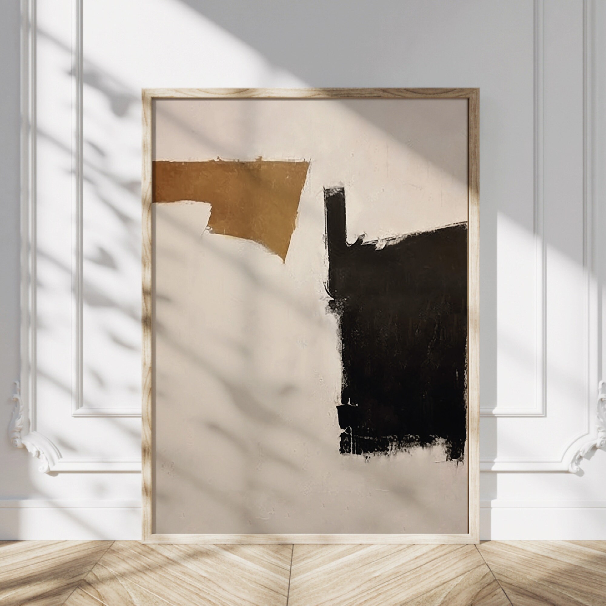 Japandi Wabi Sabi Wall Art, Digital Abstract Painting, Minimalist Print ...