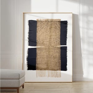 Minimalistische Wabi Sabi-kunst, beige schilderij, digitale poster, extra grote muurkunst, modern beige decor, textuur groot kunstwerk, woonkamerkunst