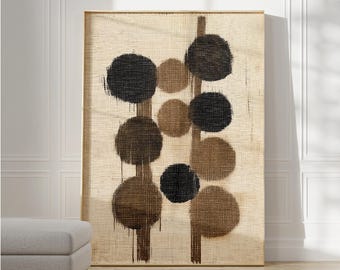 WabiSabi Large neutral Painting, minimalist beige digital poster, modern japandi wall  Decor, Texture painting, Livingroom Art