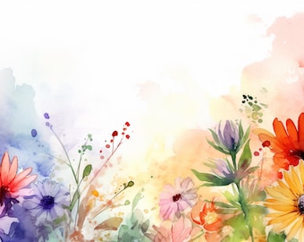 colourful background & flowers background product mockup, 12 High Quality Flowers mothers' day greeting card Background, Produkt Mockup
