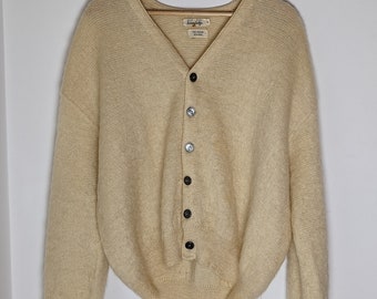 Vintage Cream Mohair Cardigan