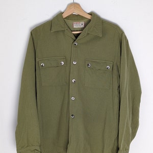 Vintage Avocado Green Pendelton Wool Shirt