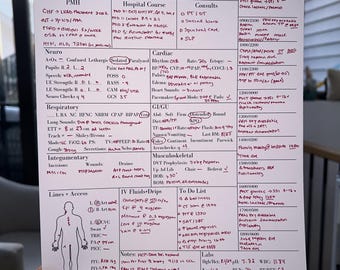 ICU Nurse Report Sheet: Nursing Brain Sheet (PDF)