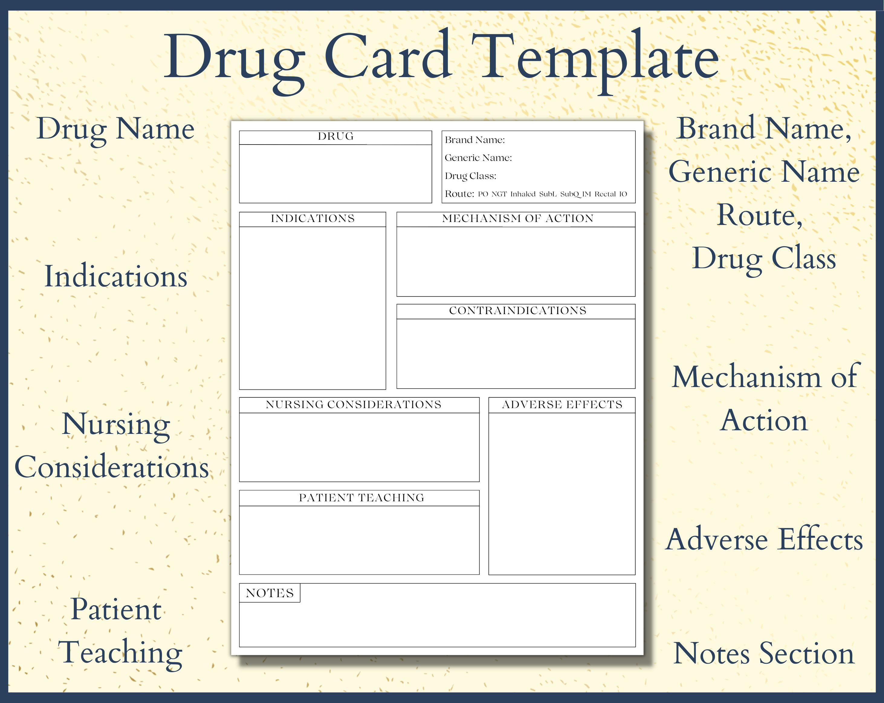 Nursing Drug Card Template Nursing Notes Pharmacology Etsy UK Nursing Drug Card Template Nursing Notes Pharmacology Etsy UK
