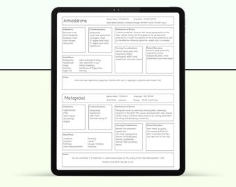 Nursing School Pharmacology Drug Card | Nursing Concept Map | Nursing School Study Guide | Med Flash Card | Pharmacology Flashcard Template