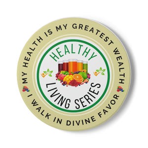 Inspirational Ceramic Coaster - Healthy Living Series, Motivational Home Decor, Kitchen Accessory, Gift for Wellness Enthusiasts, Home [...]