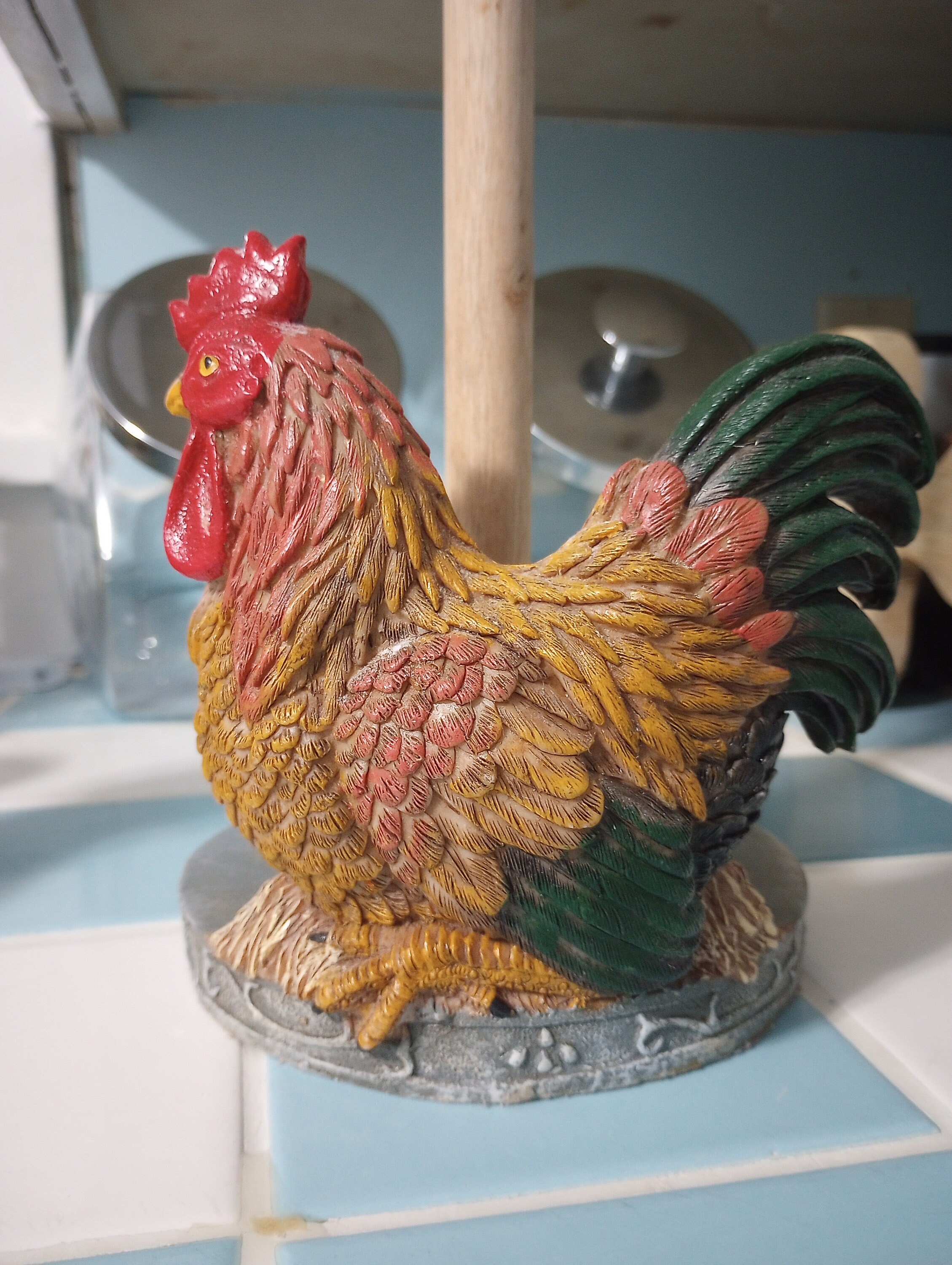 Paper Towel Holder Rooster Etsy