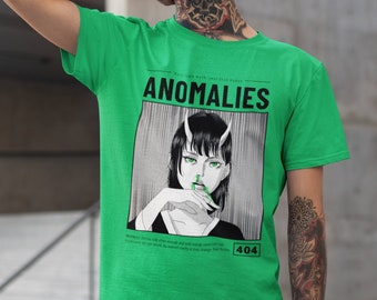 Chemise Anomalies | T-shirt animé japonais | T-shirt graphique animé | T-shirt manga | Cadeau Anime | Vêtements animés | Amoureux des animes | Streetwear Anime