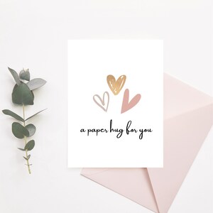 A Hug for You Card, Digital, Printable