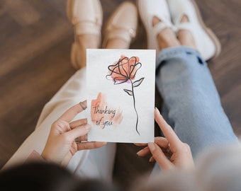 Thoughtful moments: Thinking of You Card, Digital Download, Printable, Custom, Sympathy