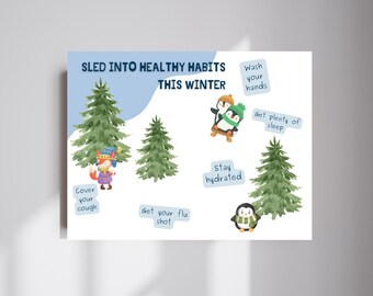 Winter Healthy Habits Poster