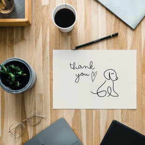 Express Your Gratitude with Our Printable Thank You Card, Pup Digital Download, #sendingthanks