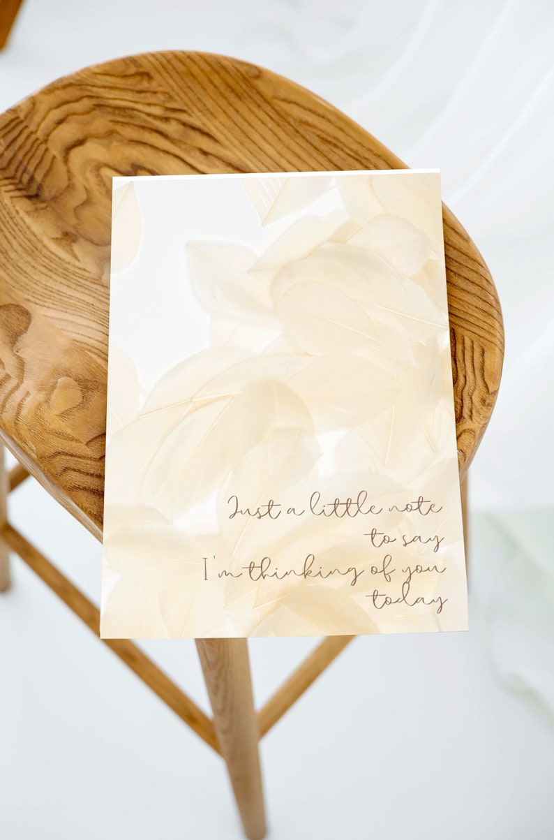 Printable Thinking of You Card, Digital Download, Sympathy, just a