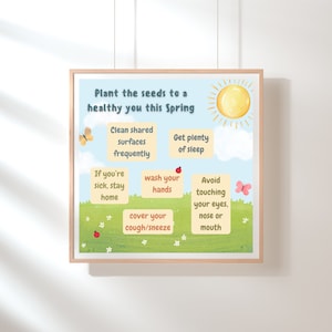 Spring Healthy Habits Poster