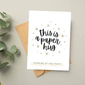 This is a Paper Hug Digital Card