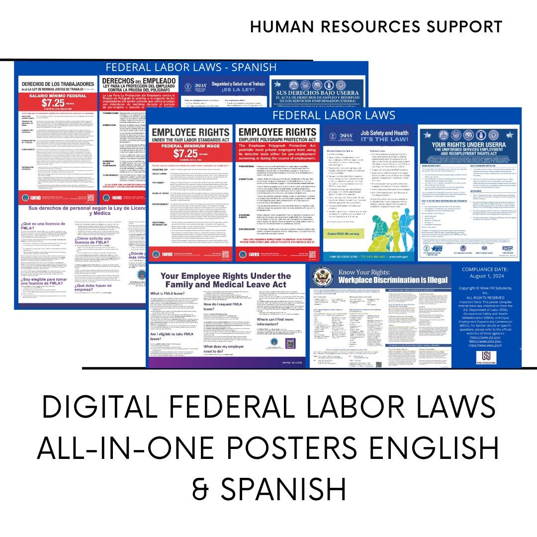 2025-federal-labor-law-posters-electronic-labor-law-poster-for-remote-employees-all-in-one-labor-law-posters-english-spanish-bundle-etsy for Free Printable Federal Labor Law Posters 2025 Federal Labor Law Posters | Electronic Labor Law Poster for Remote Employees | All-in-one Labor Law Posters -english & Spanish Bundle - Etsy for Free Printable Federal Labor Law Posters