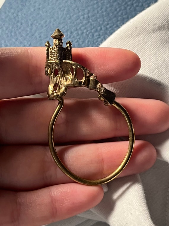 Christopher Jupp Handwrought Brass Castle Key Ring