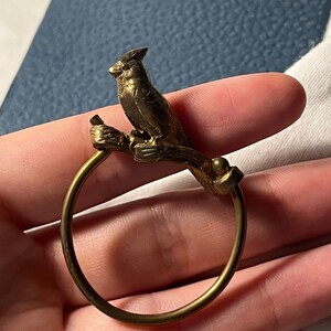 Christopher Jupp Handwrought Brass Cardinal Key Ring 1990s