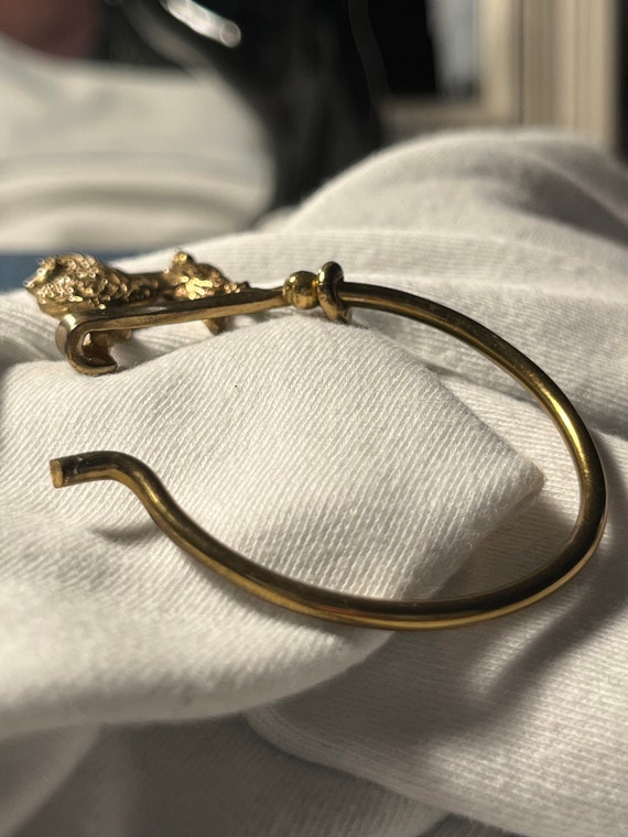 Christopher Jupp Handwrought Brass Dog Key Ring 1… - image 3
