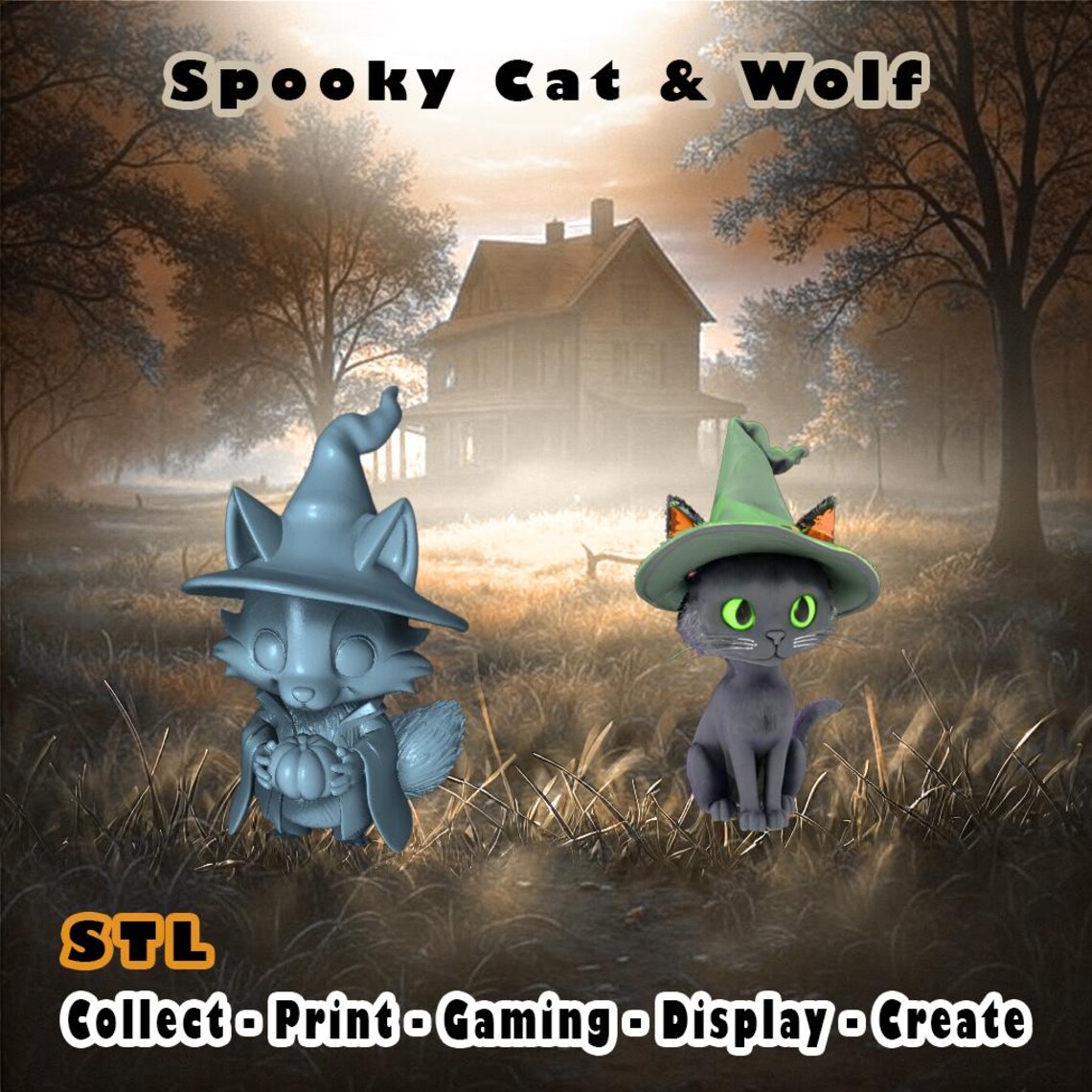 Spooky Sprites 10x Spooky Halloween Sprites STL Pack #2: Tabletop RPG Charms - Etsy