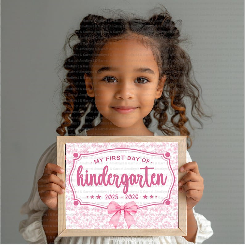 First Day of Kindergarten Printable Sign - Instant Download - Back to ...