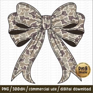 Camo Coquette Bow png, Bow png, Camo Bow Sublimation, Duck Hunting png, Coquette png, Girly png, Camouflage Bow png, Digital Download 6