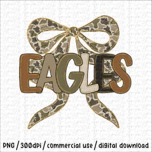 Eagles retro Camo typography distressed School Spirit PNG School Mascot Go Team Preppy Mascot Png Trending Png Jackets varsity DTG DTF