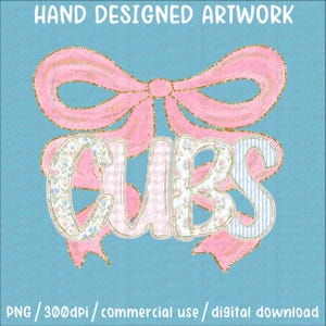 Retro Cubs Team Mascot Varsity Grand Millennial PNG Coquette Mascot Png, School Spirit PNG School Mascot Go Team Preppy Mascot Trending