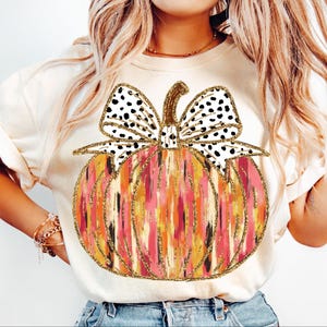 Colorful Coquette Gold Glitter Pumpkin Png, Girly Fall Pumpkin Design, Fall Pumpkin Coquette Bow Png, Dalmatian Dots Bow Fall, brushstroke