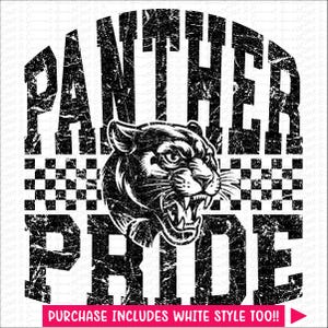 Retro Panther Pride Varsity Football PNG Panthers Sublimation Panthers Logo Panthers School Spirit Digital Design Panthers Football DTF DTG