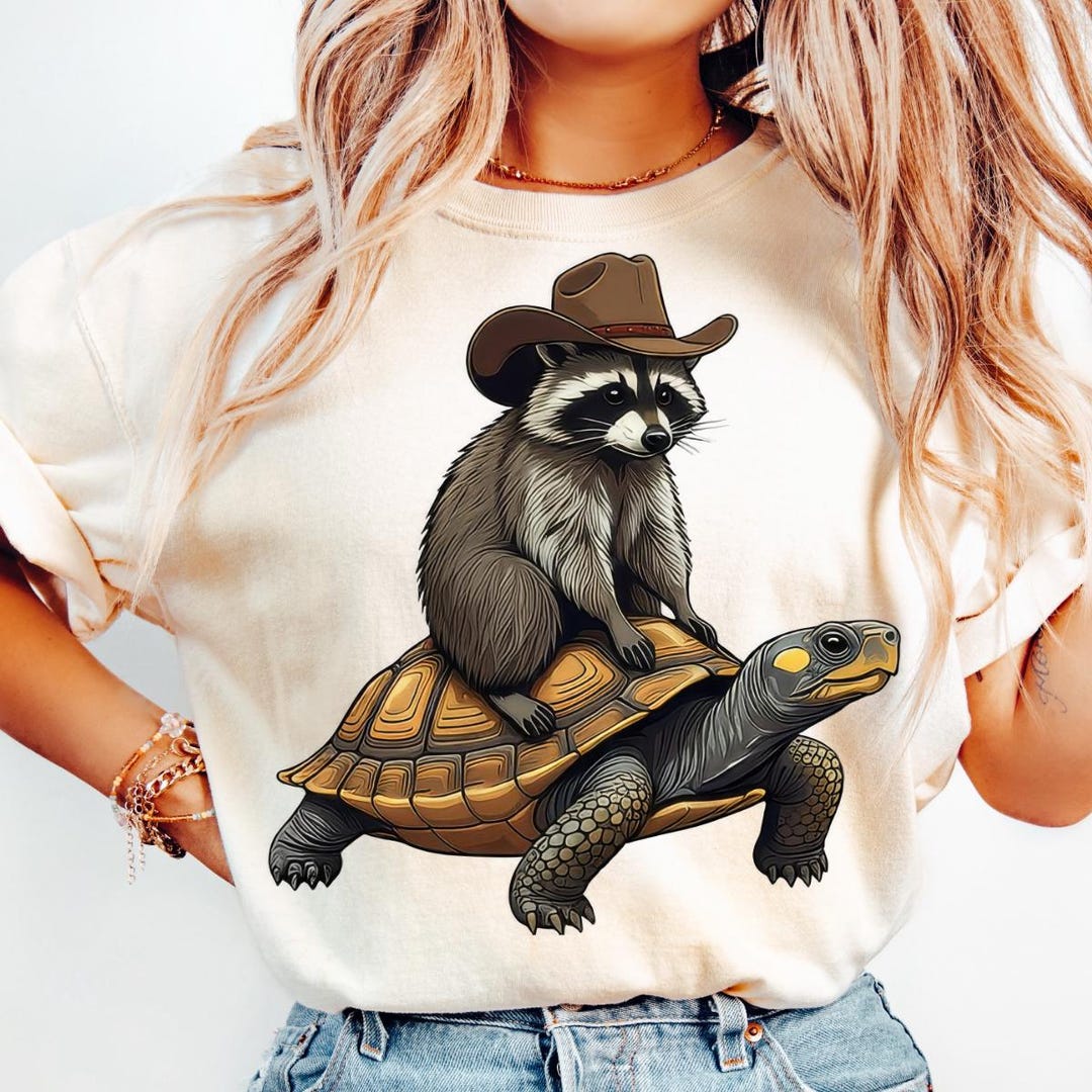 Funny Western Raccoon Png, Cowboy Raccoon Png, Vintage Style Western ...