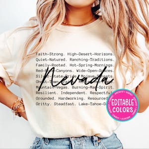Nevada words png svg Nevada definition png svg Nevada appreciation Retro Typewriter Typography quote mental health positivity sublimation