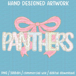 Retro Panthers Team Mascot Varsity Grand Millennial PNG Coquette Mascot Png, School Spirit PNG School Mascot Go Team Preppy Mascot Trending