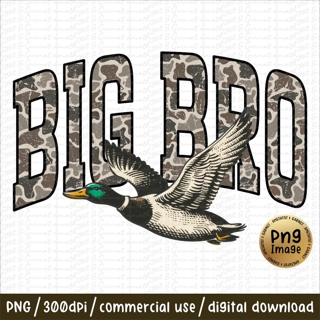 Big Bro Camo Patch Short Sleeve T-Shirt - Natural Heather