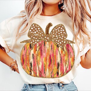 Colorful Coquette Gold Glitter Pumpkin Png, Girly Fall Pumpkin Design, Fall Pumpkin Coquette Bow Png, Dalmatian Dots Bow Fall, brushstroke 2