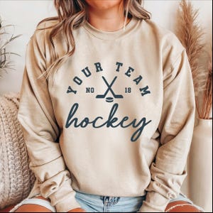 Hockey-Team-Vorlage, SVG, Png, Dxf Eps, Hockey-Team-Shirt, Design für Sweatshirt, Hoodie, anpassbar, Cricut-Datei, Silhouette, Sublimation