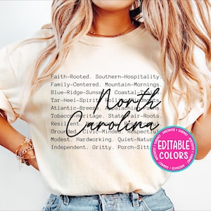North Carolina Wörter png svg North Carolina Definition png svg PNG Wertschätzung Retro Schreibmaschine Typografie Zitat Positivität Sublimation