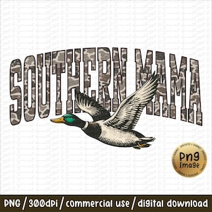 Southern Mama Duck Png, Mama Camouflage Png , Mama Camo, Old Camo Mama , Mama Png, Vintage Camo Mama Mothers Day Sublimation Bow a