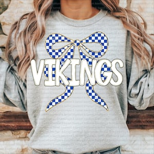 Vikings retro typography distressed School Spirit PNG, School Mascot, Go Team, Preppy Mascot Png, Trending Png, Jackets varsity DTG DTF b