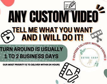 Custom Video Editing Service, Personalized Video Editor