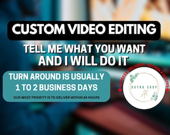 Custom Video Editing Service, Reel, TikTok, YouTube