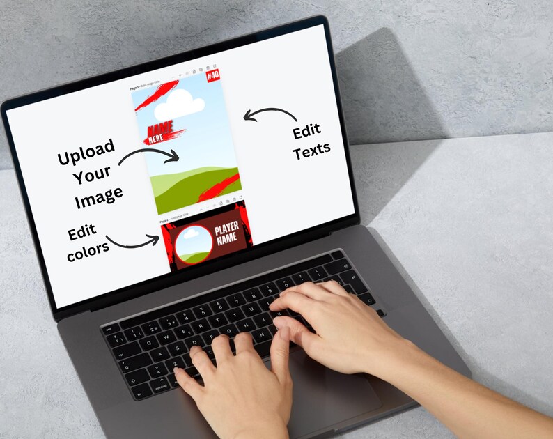 Baseball Trading Cards Editable Template, Customizable DIY Sports Card