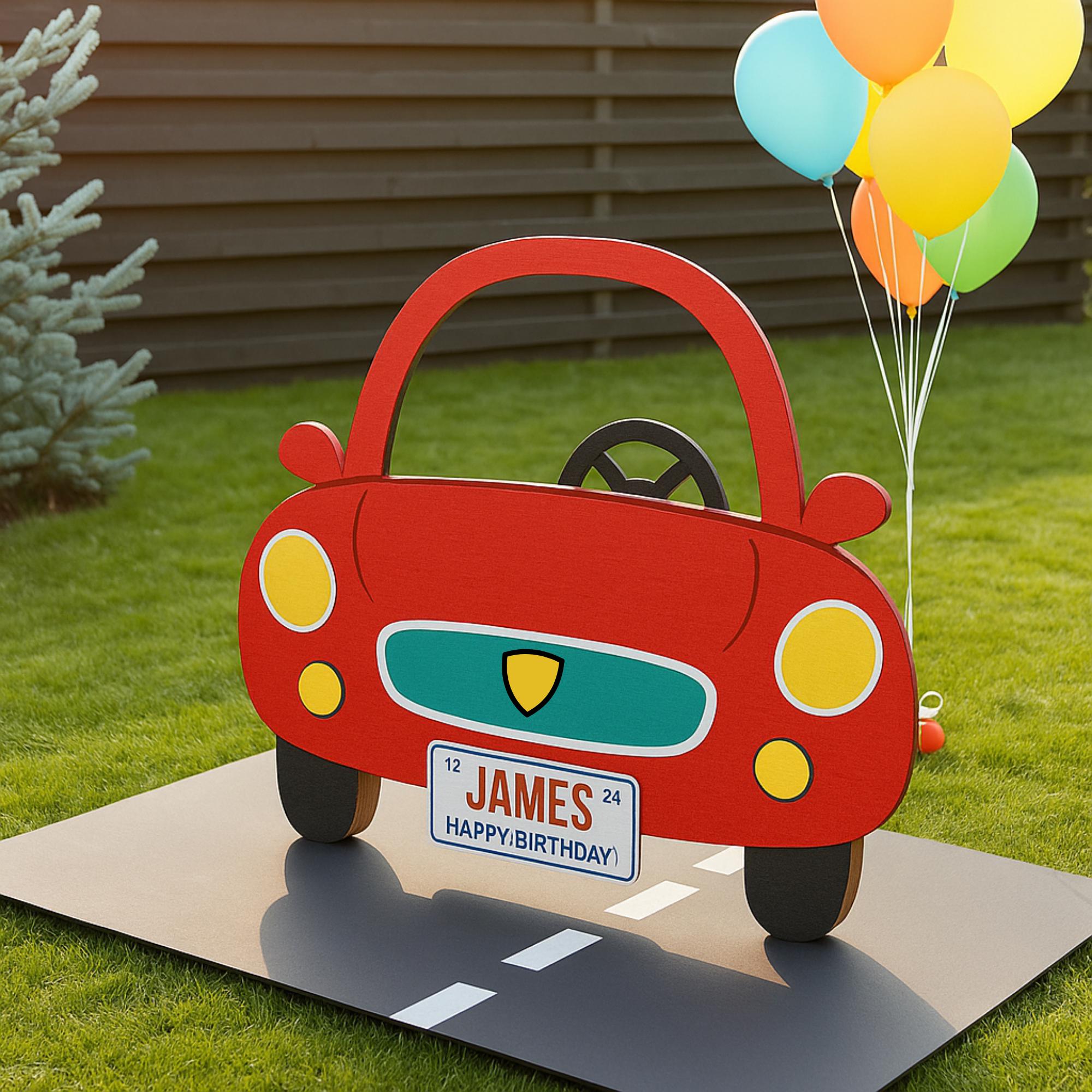 Custom Car Booth Frame Birthday Party Decoration Printable Car Photo ...