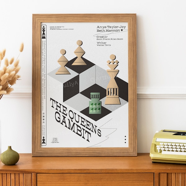 The Queen's Gambit Poster |  Print Art Poster | Wall Art Decor