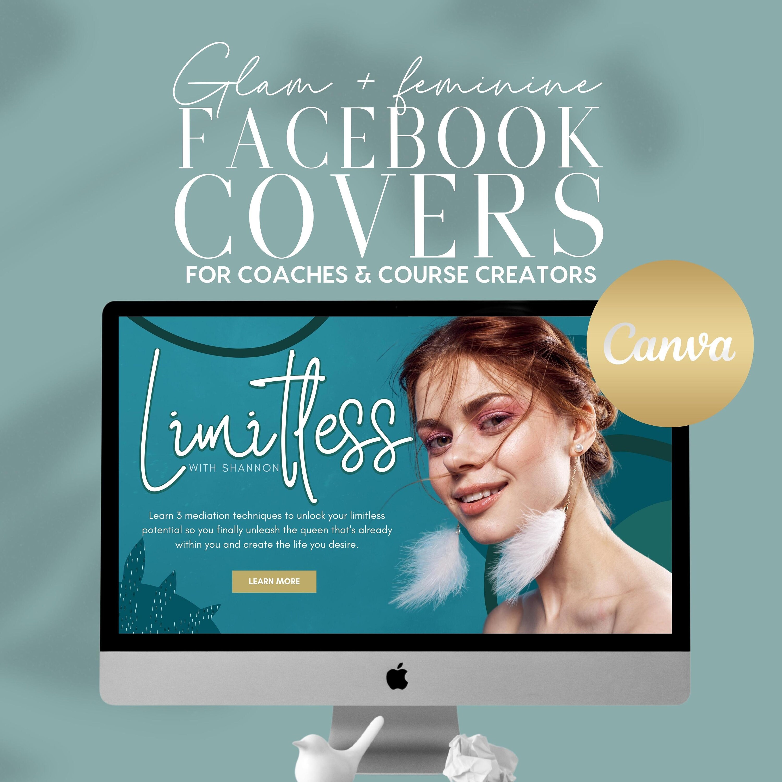 25 Facebook Cover Banner Templates for Coaches & Course Etsy